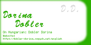 dorina dobler business card